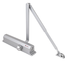 Amortizor hidraulic, reglabil, 15-150kg ajustabil, deschidere 180°, argintiu - Silin SA-901-6BW-SV