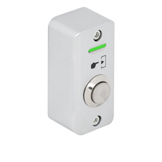 Buton de iesire aplicabil cu LED de semnalizare, aliaj de zinc, exterior IP65 - Yli SMB-S001L