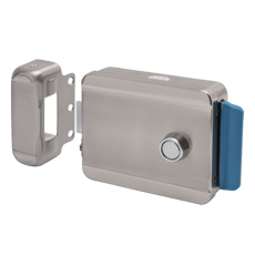 Yală electromagnetică aplicată 12Vcc, inox, buton în interior, butuc cu chei - Silin SX-09