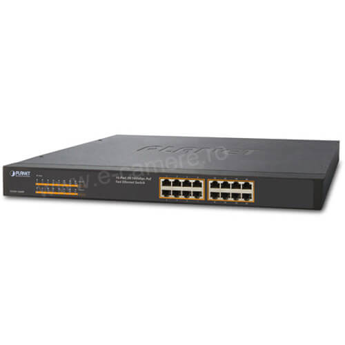 Switch POE 16 porturi - Planet FNSW-1600P