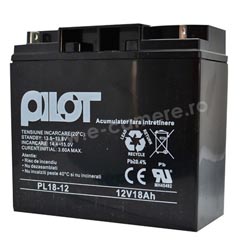 Acumulatori capsulat  12V DC 18AH - Pilot PL-18AH