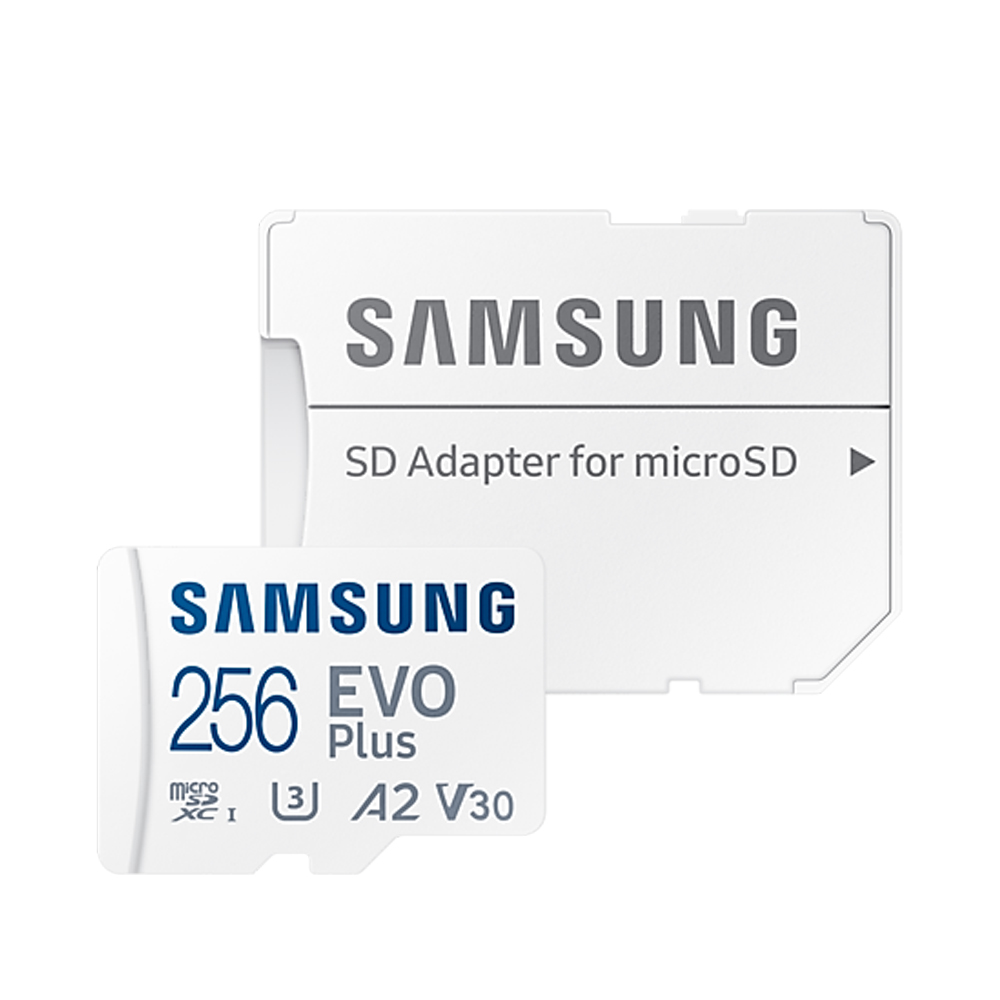 Card memorie EVO Plus, 256GB, Clasa 10, Grade 3, 130MB/s, adaptor - Samsung MB-MC256KA/EU