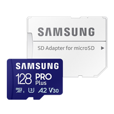 Card memorie PRO Plus, 128GB, Clasa 10, Grade 3, 130MB/s, adaptor - Samsung MB-MD128SA/EU