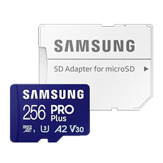 Card memorie PRO Plus, 256GB, Clasa 10, Grade 3, 130MB/s, adaptor - Samsung MB-MD256SA/EU