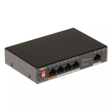 Switch 4 x RJ45 100Mbps PoE(1xHi-PoE), 1xRJ45 100Mbps, 60W - Dahua DH-SF1005P