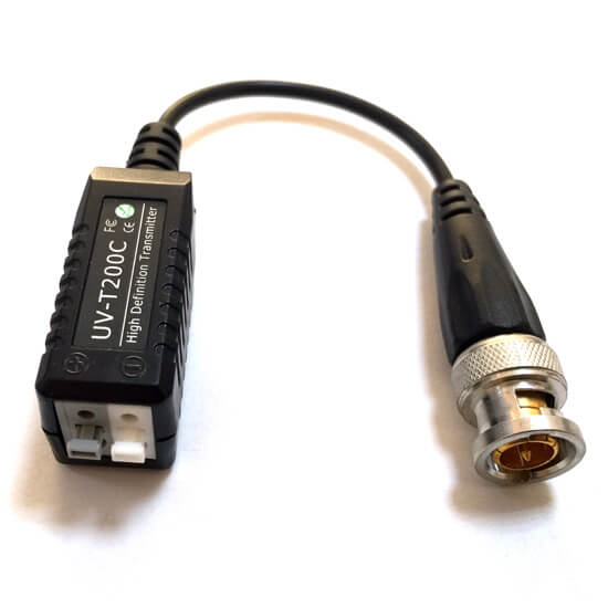 Video balun pasiv BNC cu fir - PSS UV-T200C-HD