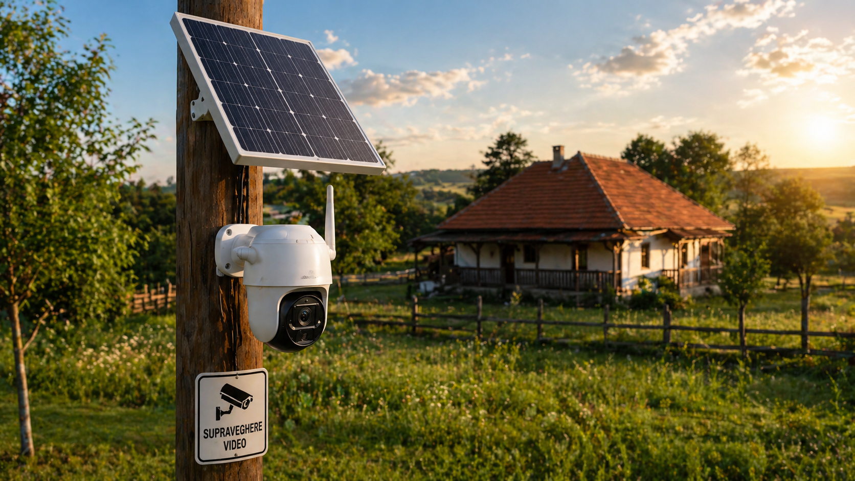 Camere de supraveghere cu panou solar - ghid complet pentru locatii fara curent