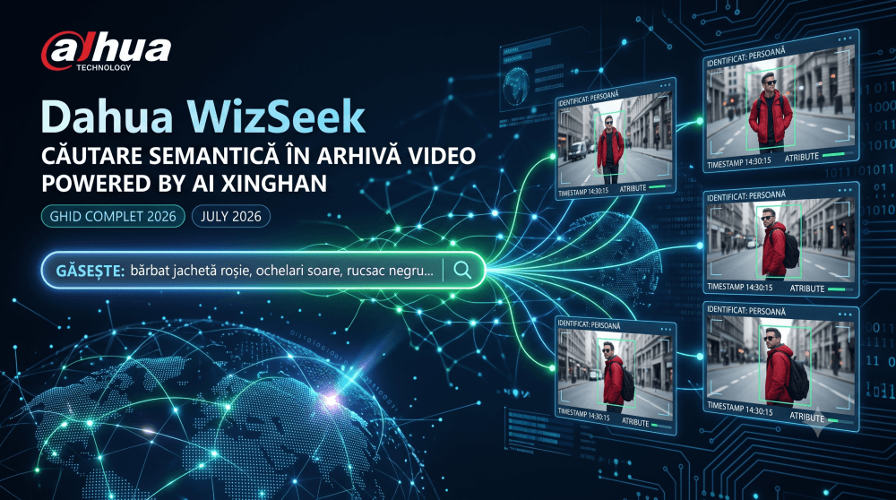 Dahua WizSeek: cautare semantica in arhiva video cu AI Xinghan — ghid complet 2026
