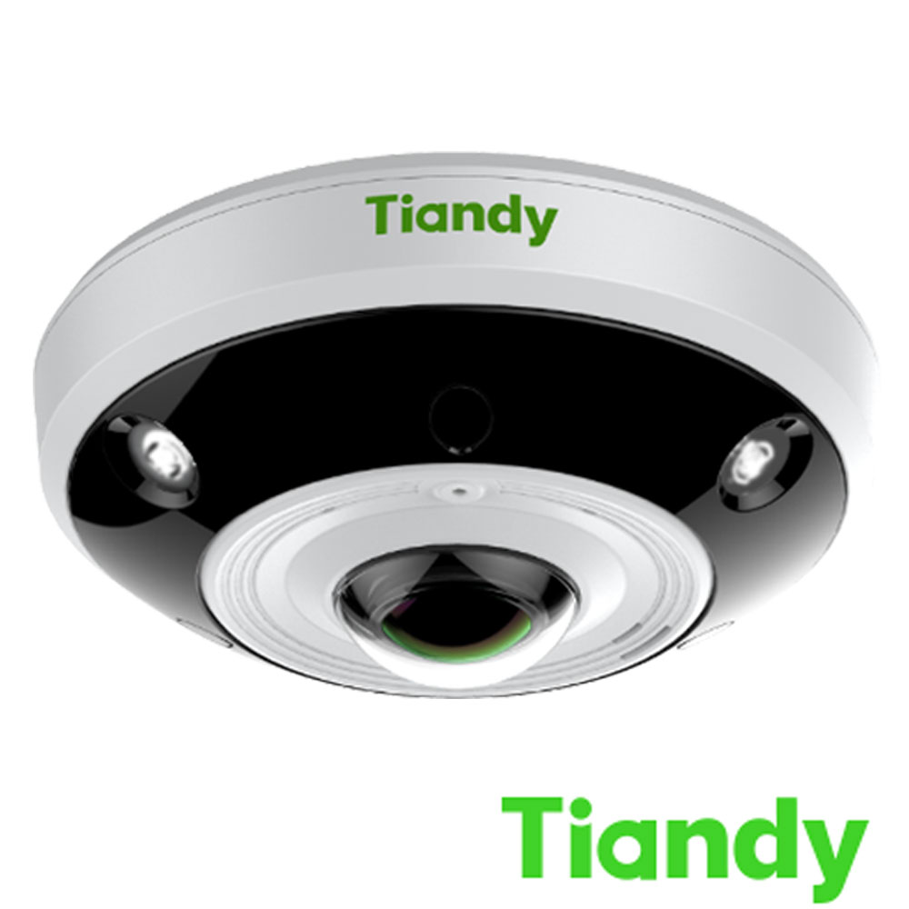 Camera IP 12MP, Fisheye 360A°, Interior, 4K, PoE, Slot Card, IR 10m - Tiandy TC-NC1261