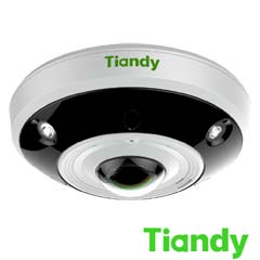 Camera IP 12MP, Fisheye 360A°, Interior, 4K, PoE, Slot Card, IR 10m - Tiandy TC-NC1261