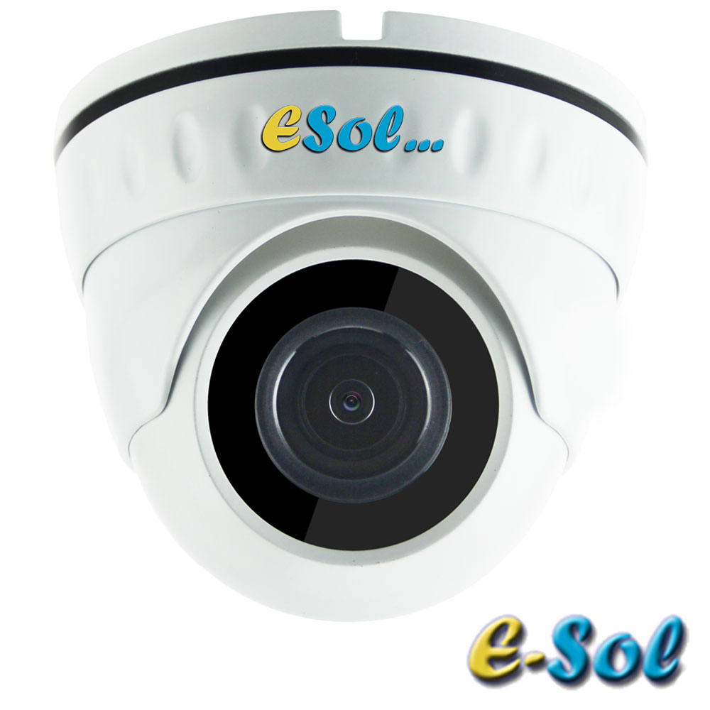 Camera IP 2MP Exterior, IR 20m, POE, Slot Card, lentila 2.8 - e-Sol D200/20-M-P