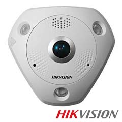 Camera IP Fisheye, Interior, 12 MP, IR 15m, Poe, Slot Card- HikVision DS-2CD63C2F-I