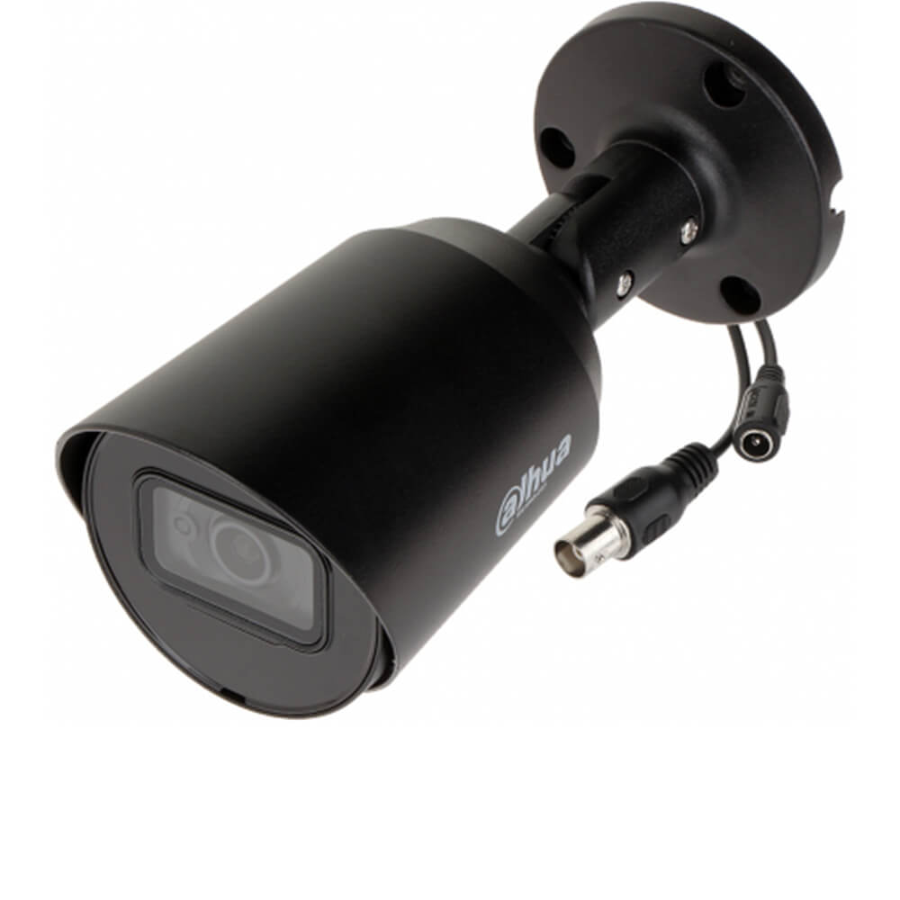 Camera Exterior 2MP , IR 30m , 2.8mm ,Culoare Neagra- Dahua HAC-HFW1200T-0280B-BLACK