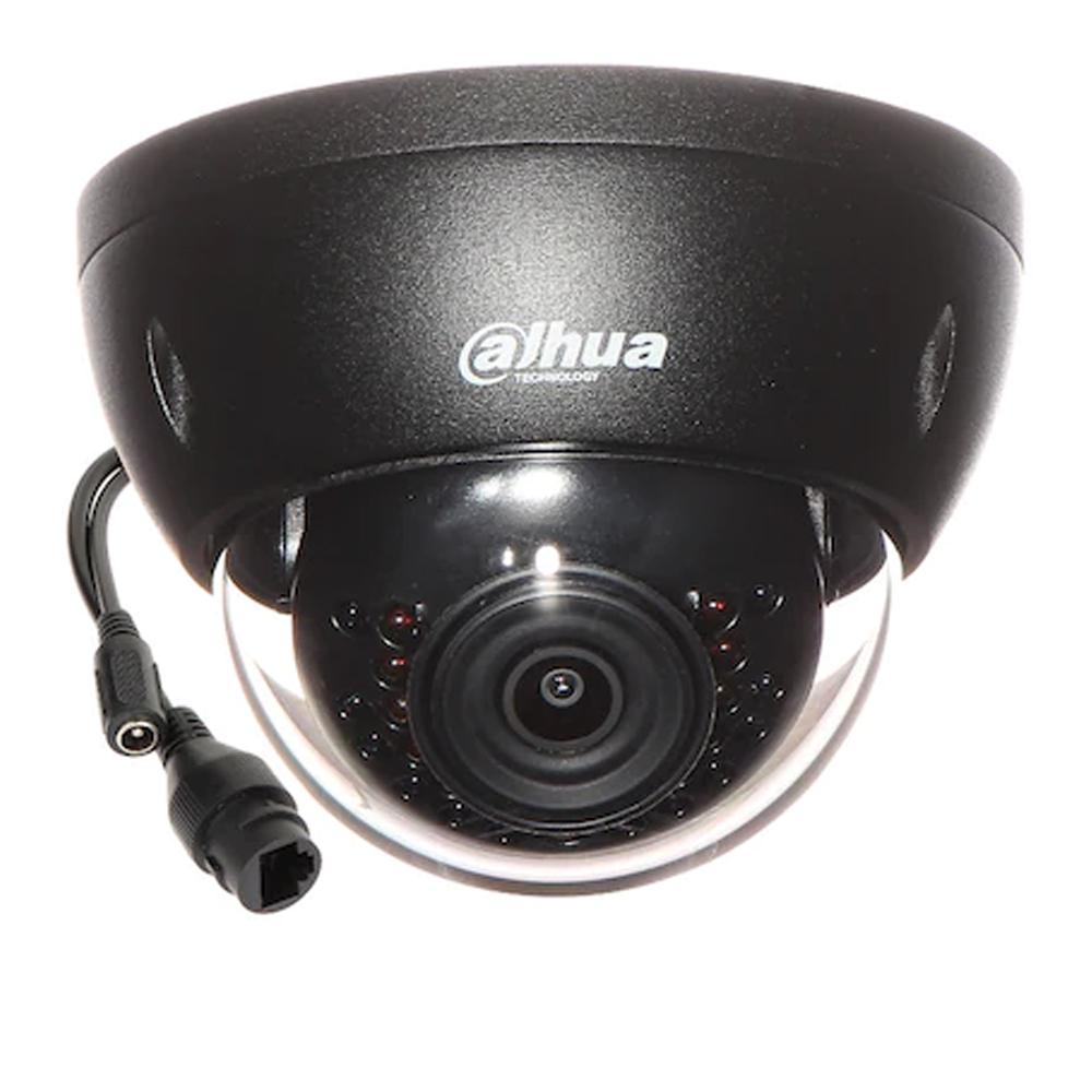 Camera IP 2MP, IR 30m, PoE, Lentila 2,8mm, Neagra - Dahua IPC-HDBW1230E-0280B-BLACK