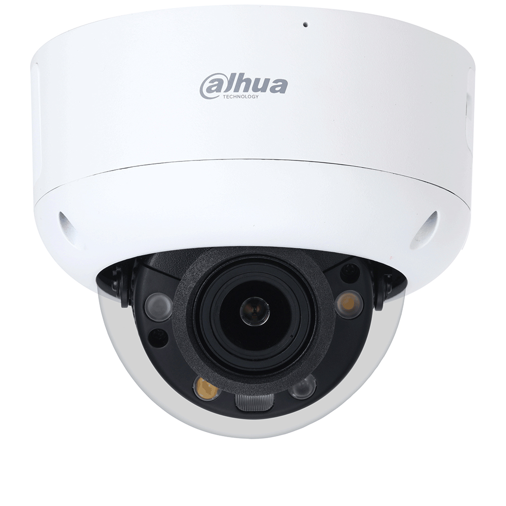 Camera IP 8MP, LED 40m/ IR 50m, SMD4.0, AI SSA, Card, PoE, IK10, Mic - Dahua IPC-HDBW3849R1-ZAS-PV