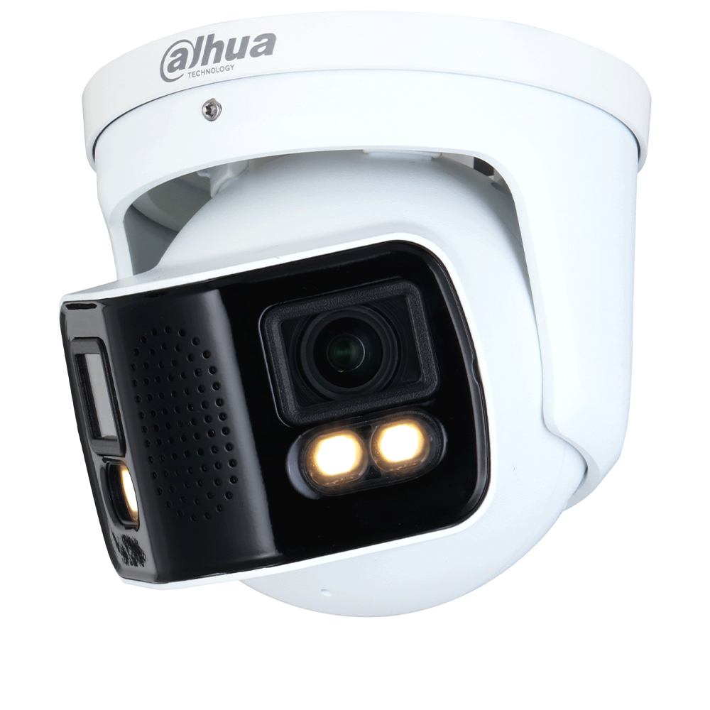 Camera IP 2x4MP, WizMind, 180A°, LED 40m, Audio, ePoE, Card, SMD4.0 - Dahua IPC-PDW5849-A180-E2-ASTE