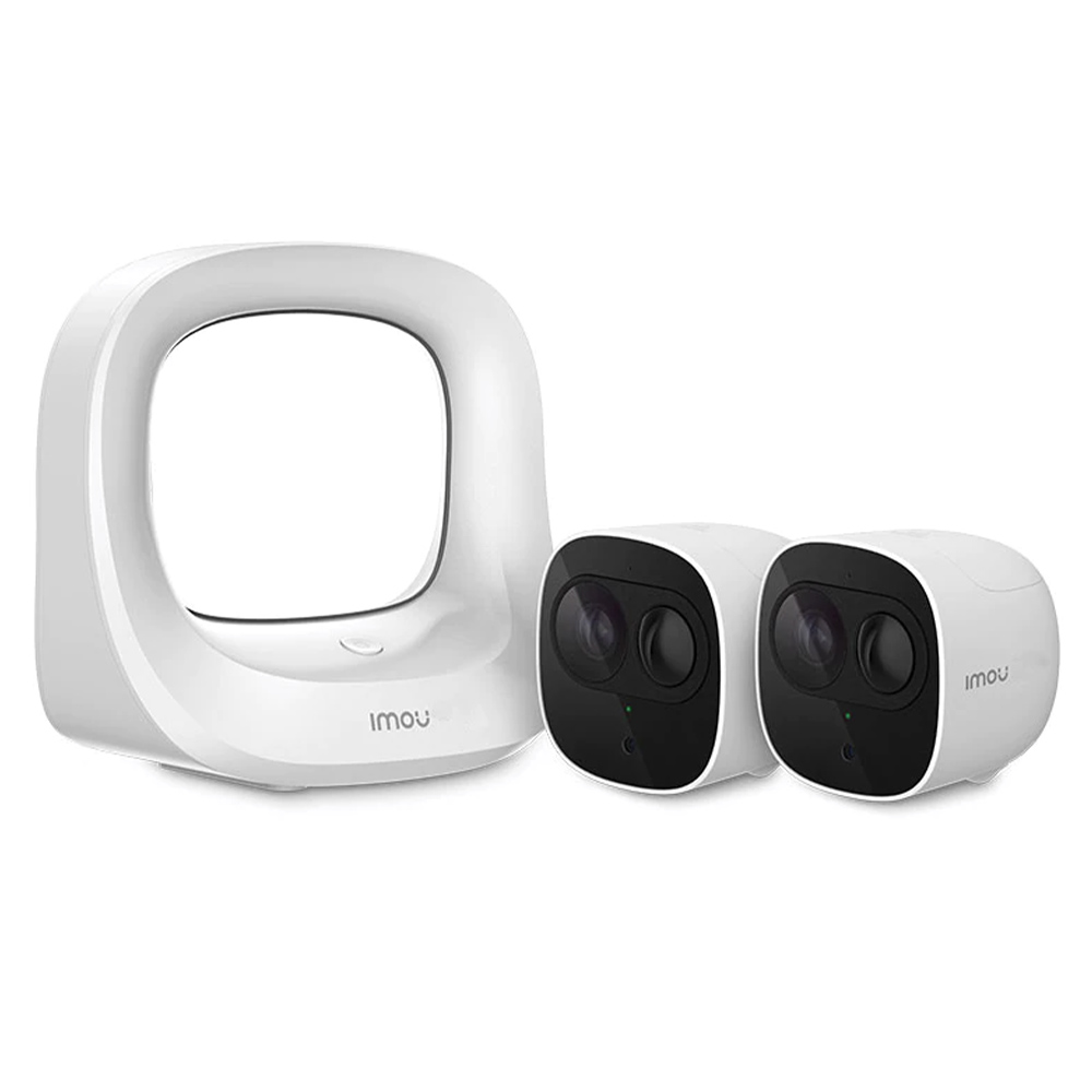 Sistem wireless, 2xCamera IP 2MP, Exterior, IR 10m, PIR-  Imou Kit-WA1001-300/2-B26E-Imou
