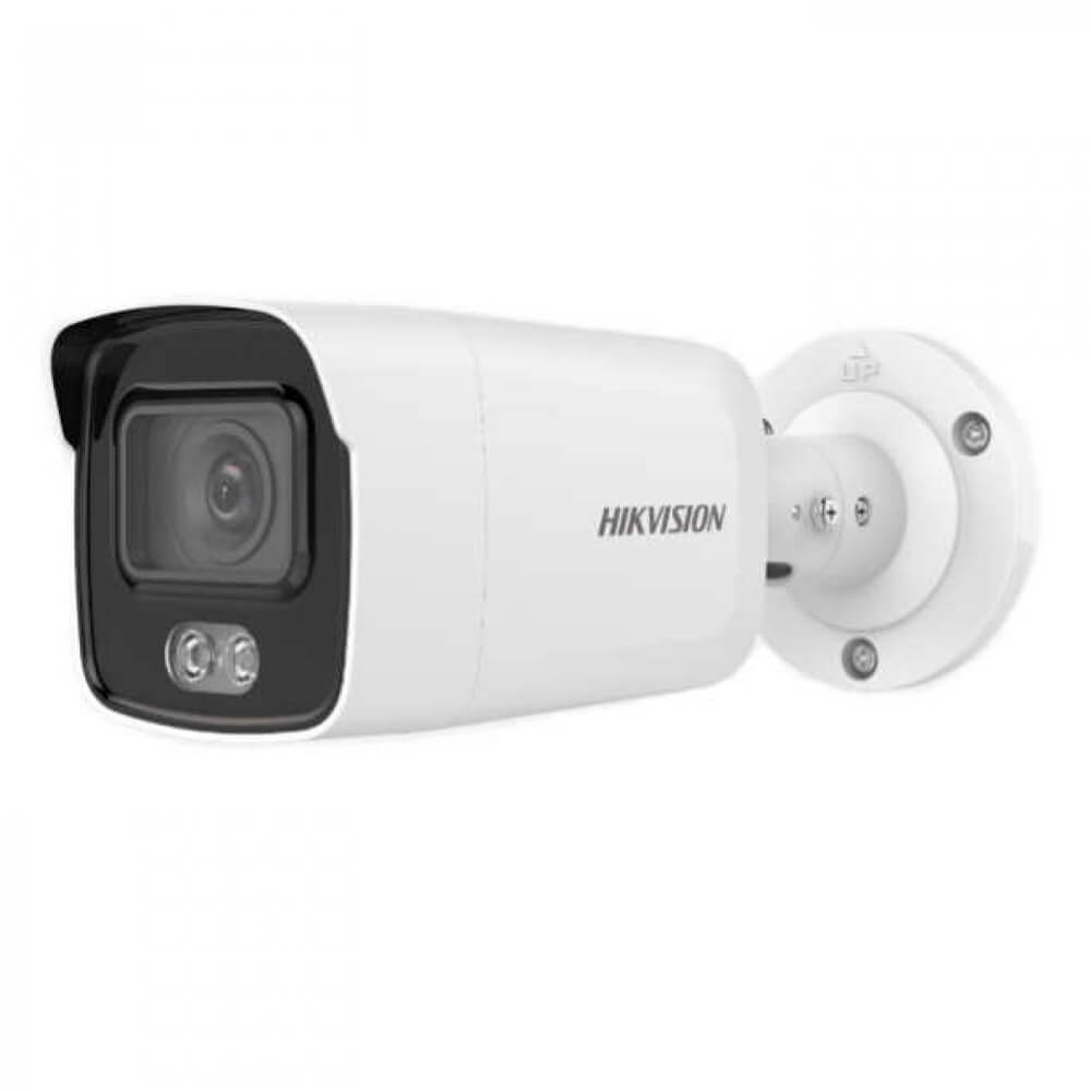 Camera IP 4MP, Exterior, Lentila 2.8mm, Lumina alba 30m, Card, PoE, IP67 - HikVision DS-2CD2047G1-L