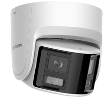 Camera IP panoramica 4MP, Card, AcuSense, LED 30m, 2x2,8mm, PoE - HikVision DS-2CD2347G2P-LSU-SL