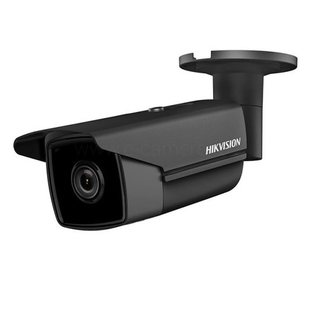 Camera IP 4MP Exterior, IR 80m, PoE, Slot Card, 4mm, neagra - HikVision DS-2CD2T45FWD-I8-BLACK