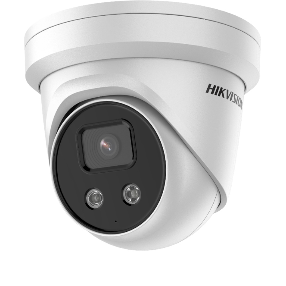 Camera IP 5MP, Exterior, IR 40m, PoE, Card, Alarma Luminoasa, 2.8mm - HikVision DS-2CD3356G2-ISU/SL