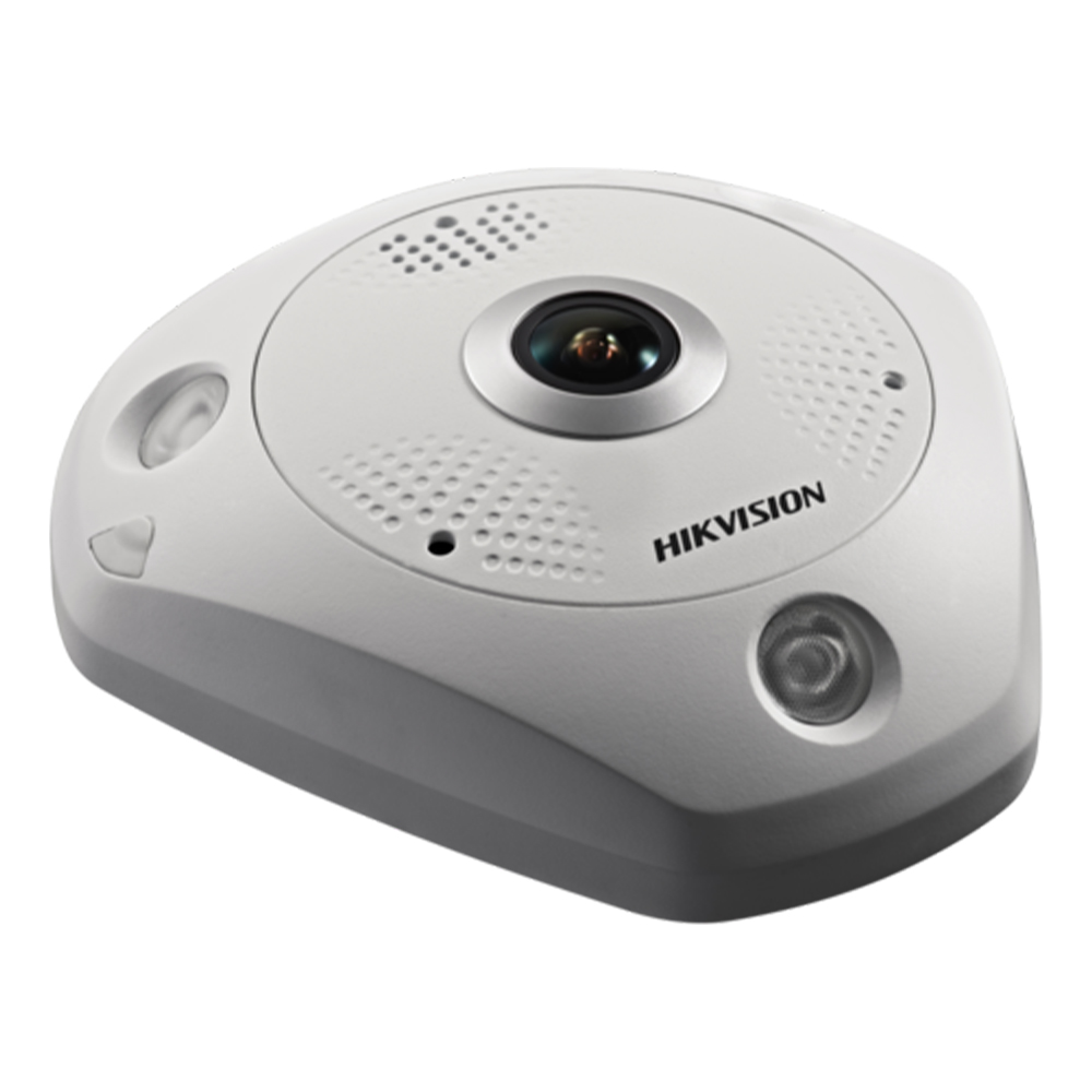 Camera Fisheye IP 6MP, IR 15m, Card, PoE, Microfon, Difuzor Heat Map - HikVision DS-2CD6365G0-IS