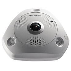 Camera IP Fisheye 6MP Interior, IR 15m, Slot Card, PoE, lentila 1.27mm - HikVision DS-2CD6365G0E-IVS