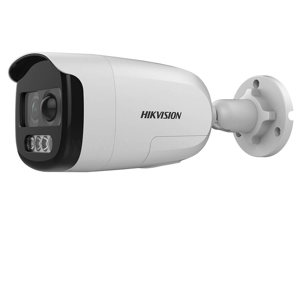Camera HD 2MP, Exterior, Lentila 2.8, LED 40m, Color Vu - HikVision DS-2CE12DFT-PIRXOF