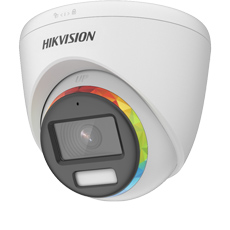 Camera 2MP ColorVu, Exterior, Lumina Alba 40m, Microfon, 2.8mm - HikVision DS-2CE72DF8T-FSLN