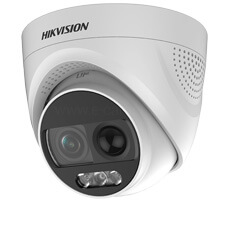 Camera HD 2MP, Exterior, LED 20m, Lentila 2.8, Dome, ColorVu - HikVision DS-2CE72DFT-PIRXOF