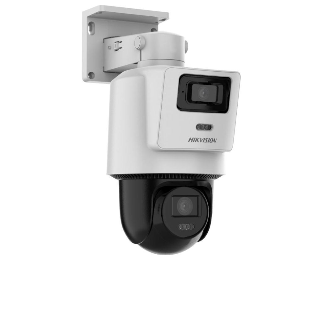 Camera IP 4MP+4MP Exterior LED/IR 30m Card, Mic, Difuzor, PoE - HikVision DS-2SE2C400MWG-E14-2.8/8mm