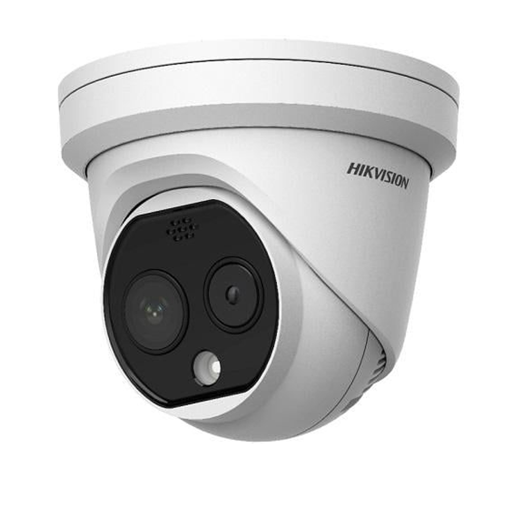 Camera IP cu termoviziune, Bi-spectrum, IR 15m, Card, PoE, 8mm - HikVision DS-2TD1217B-6/PA