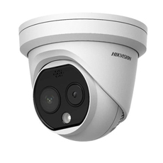 Camera IP cu termoviziune, Bi-spectrum, IR 15m, Card, PoE, 8mm - HikVision DS-2TD1217B-6/PA