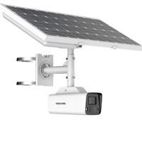 Kit Camera IP Panou solar 4G, 4MP, 4 mm, Led 30m, Slot Card - HikVision DS-2XS2T47G0-LDH/4G/C18S40