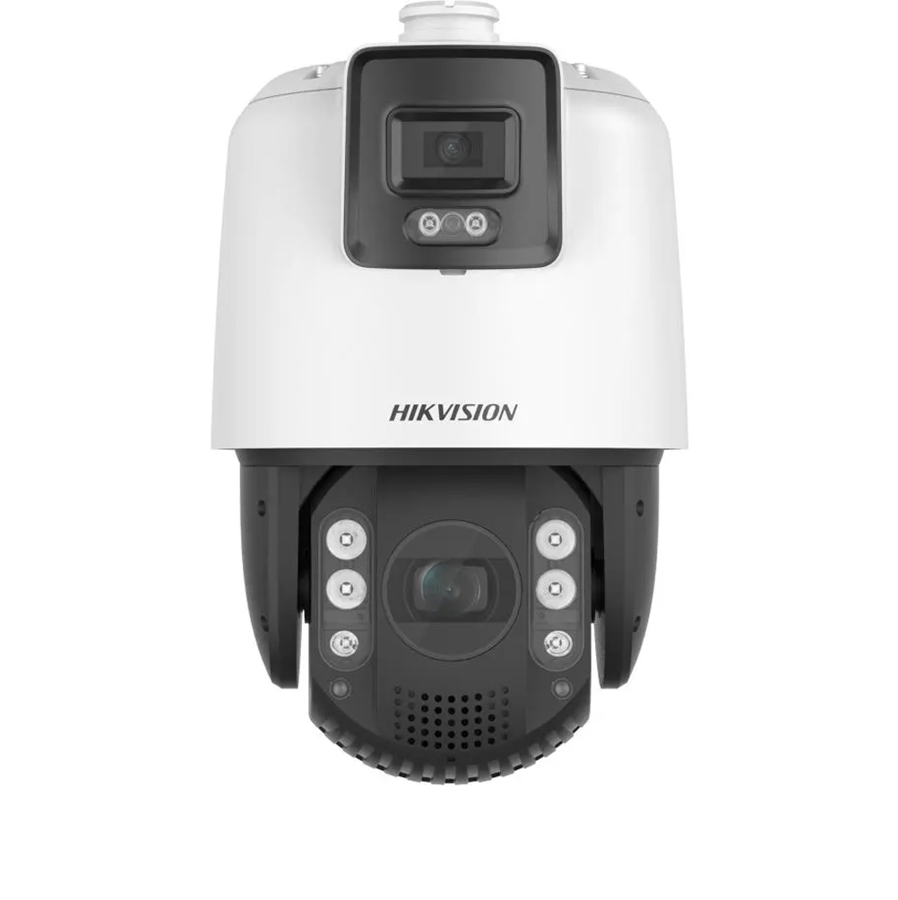 Camera IP speeddome 2x4MP, LED 30m, IR 200m, IVS, Hi-PoE, Card, Alarma- HikVision DS2SE7C425MWAEB14F