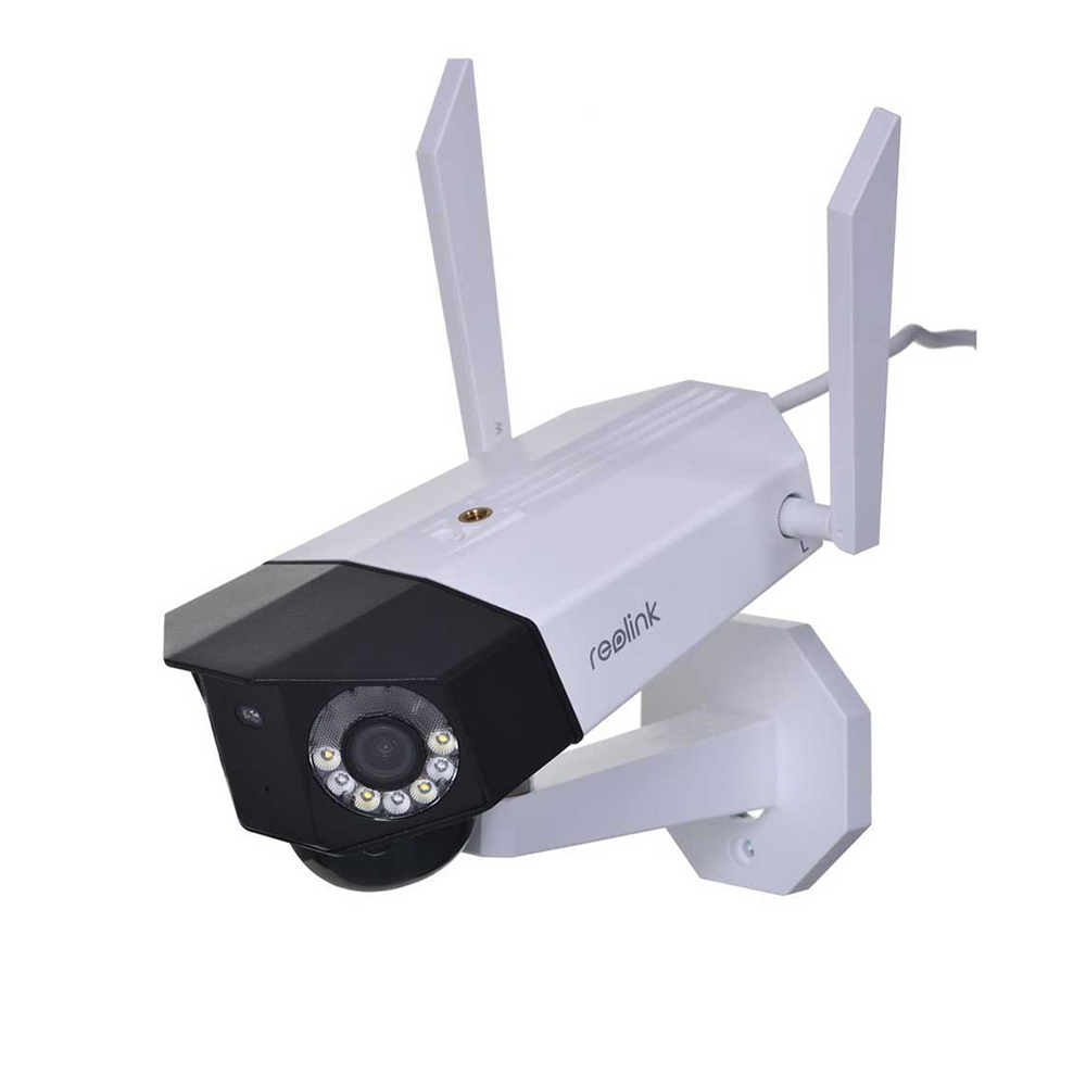 Camera IP Wi-Fi 4MP, LED/ IR 30m, 2x4mm 150gr, Card, Audio, Detectie Smart - Reolink DUO WIFI