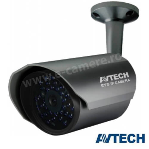 Camera IP 2MP, Exterior, IR 20m, lentila 3.8- AVTech AVM457