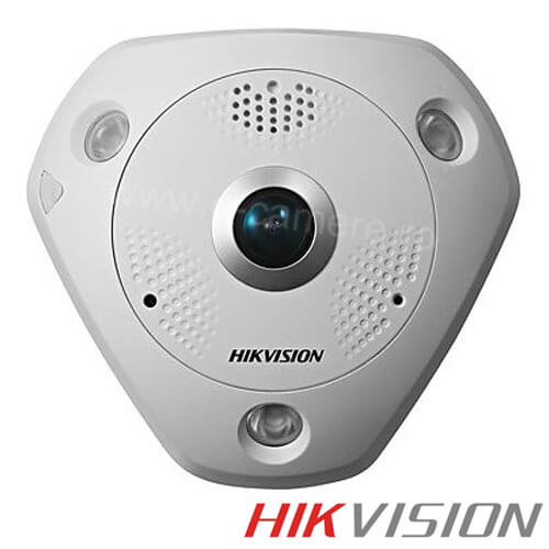 Camera IP 3MP, Fisheye, Interior, IR 15m, PoE, Card, Microfon - HikVision DS-2CD6332FWD-I