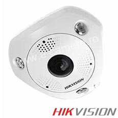 Camera IP 6MP Fisheye,Interior, IR 10m, PoE, Slot Card, Microfon - HikVision DS-2CD6362F-I