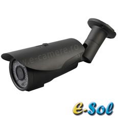 Camera 1MP Exterior, IR 60m, Varifocala - e-Sol ESV100/60A