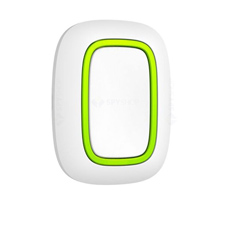 Buton de panica wireless adresabil, LED stare, max 1300m - Ajax BUTTON (WHT)