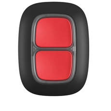Buton de panica dublu, wireless, negru - Ajax DoubleButton BLK