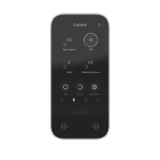 Tastatura ecran touch 5inch management Smart Home, Cititor tag, alba - Ajax KeyPad TouchScreen W