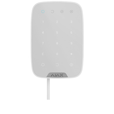 Tastatură touchsense LED, cablata, albă White - Ajax Keypad Fibra Wht