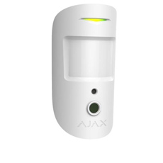 Detector PIR wireless, camera integrata, interior, PET 30kg, Hub 2, alb - Ajax MOTIONCAM WHITE