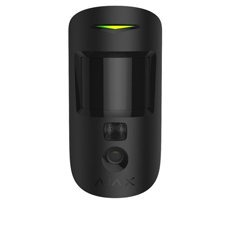 Detector PIR wireless, camera integrata, interior, PET 30kg, Hub 2, negru - Ajax MotionCam BLK