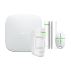 Kit sistem de alarma wireless, 25 partitii, 100 dispozitive - Ajax STARTERKIT PLUS WHT