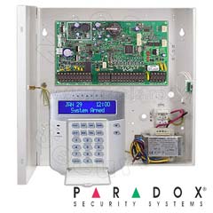 Centrala alarma SP6000 in cutie cu transformator si tastatura K35 - Paradox SP6000-K35