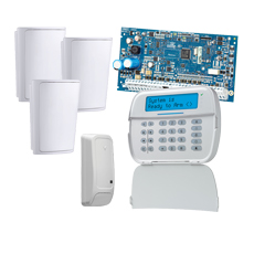 Kit sistem alarma hibrid, 1x centrala NEO2016, 3x detectori, 1x contact magnetic  - DSC KIT NEO 2016