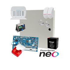 Kit alarma la efractie DSC NEO cu sirena interioara - DSC KIT2016INT